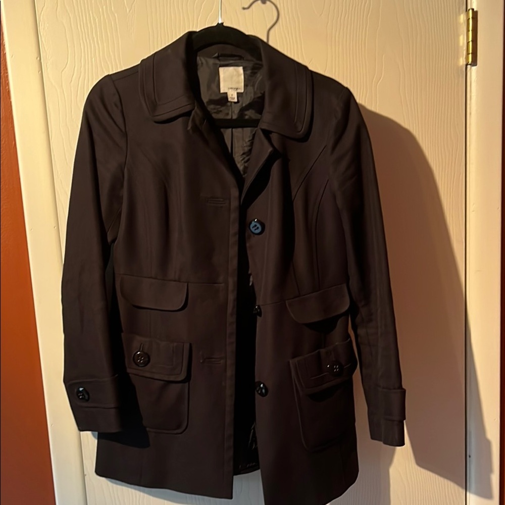 Black Button-Up Coat